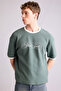 100% Cotton Boxy Fit Printed Waffle T-Shirt H3526Ax26Sp - 3
