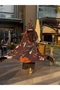 Printed Cardigan Jacket, Fashionable Abaya Robe with Headscarf - 6