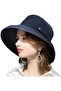 Fisherman hat navy foldable breathable UV travel/hiking.