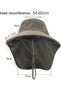 Men's sun hat, UPF 50+ protection - breathable wide-brimmed outdoor UV suitable for hiking, fishing and travel. - 4