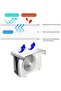 2-Pack Outdoor Air Conditioner Cover - Waterproof Universal Aluminum Foil Protective 95x46 cm - 4