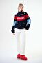 Apres Intarsia Knitted Cashmere Blend Oversize Turtleneck Sweater Multi - 3