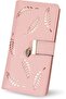 Women's wallet foldable PU leather coin purse card slots.