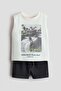 2-piece vest top and shorts set