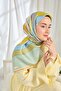 Twill Silk Scarf Mid-Century Mint Green - 4