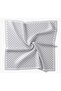 Twill Silk Scarf Geometric Silver - 5