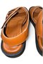 Genuine Leather Handmade Tan Color Men's Slippers Sandals - 7