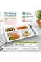 Unbreakable Table D'Hôte Dinner Plate 298 X 379 mm White Multi-Compartment Stackable Catering Serving Plate