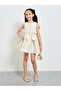 Girls Jacquard Dress with Bow Detail - 2