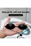 2-Pack Eye Protection Goggles with Adjustable Elastic Strap – Full Shading Light Blocking Eyepatch, Comfortable Eye Cover for Sleep, Vision Therapy & Eye Protection (White) - 3