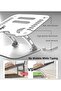 Adjustable Height Ergonomic Aluminum Laptop Stand for 10-15.6 inch Silver - 4