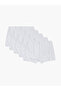 Girls Pack of 5 - White Cotton Blend Boxer Briefs