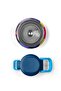 Kids Navy Blue Cobalt Blue Lion Patterned Steel Thermos with Straw and Direct Drinking Cap 500 ml 31787 - 8