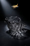 Maris 6-Piece Glass Sea Shell Turkish Delight Bowl – Coffee Side Serving Bowl, Sugar Bowl and Treat Container 11X5 cm - 3