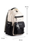 Premium Imported Waterproof Fabric Multi-Compartment School, Sports, Travel, Laptop Backpack Black 15I - 2