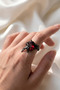Gothic Ring Zircon Stone Ring Vintage Raven Figured Adjustable Ring - 3