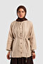 Muslin Shirred Detailed Shirt Stone