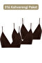 Seamless/No-Seam Underwire Covered Triangle Strap Knitted Bra