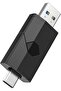 فلاش درايف USB-C بسعة 256 جيجابايت، 2 في 1 (Type-C + USB 3.0)، ذاكرة تخزين محمولة مزدوجة OTG قابلة للسحب