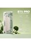 لوحة مفاتيح ميكانيكية لاسلكية B75 PRO بنسبة 75% (لون أخضر ماتشا، لون كريم الكاكاو) - 2