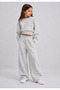 Girl's Oversize Sweatshirt Wide Leg Sweatpants Set 2-Piece Winter Sports Set
