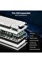 لوحة مفاتيح الألعاب بأسلاك ATTACK SHARK X68 HE بتردد 8000 هرتز واستجابة سريعة، ودقة 0.01 مم مع مغناطيس. - 6
