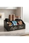 منظم زاوية القهوة الخشبي المودرن - خشب MDF تايلاندي بصبغ ناري فاخر | Coffee Bar Organizer - 3