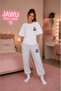 Chery Printed Oversize Cotton T-Shirt Tracksuit Set (Homewear)