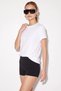 Women's Short Sleeve Crew Neck Cotton Relaxed t Shirt White - 4