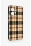 Redmi Note 12 4g Compatible Cream Plaid Pattern Silicone Case - 3