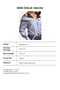 Women's Blue Striped W6-56 Relaxed Black Tulle and Shoulder Detail Waist-Tied Design Shirt - 7
