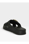 1360 Daily Buckle Poly Sole Comfortable Genuine Leather Slippers - 5
