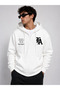 Unisex La Slogan Printed Zipper Sweatshirt - 2