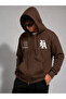 Unisex La Slogan Printed Zipper Sweatshirt - 4