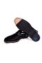 Black Color Laceless Genuine Velvet Men's Half Shoes - 3