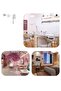 Nail Desk with Storage - 3-Drawer Marble Vanity Table | Salon Manicure Workstation with Open Shelf | Makeup Desk for Home/Beauty Studio - 8