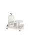 Velora Dresser Organizer Stand Set Clear Makeup Storage Rack 28x18.5x27cm - 2