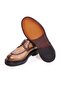 Tan Color Lace-Up Genuine Leather Men's Shoes - 3