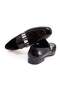 Black Color Laceless Genuine Leather Men's Shoes - 2