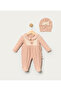 100% Cotton Girls' Jumpsuit with Lace Trimmed Booties