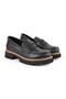 Women's Casual Shoes Genuine Leather Laser Cut Perforated Thick Tractor Sole Classic Loafer 26Y-7860 - 3