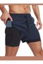 Men's Quick Dry Fitness Training Halısa Short Tights Outdoor Shorts