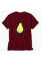 Digital Pear Shape Graphic Print T-Shirt - Red - 6