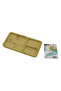 Rectangular 3 Compartments=2+1 Wooden Bamboo Serving Presentation Tray - Board 24.8 X 13.8 X 1.4cm Bx40 - 2