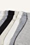 Women's 7-Piece Cotton Textured Booties Socks Set I2946Axns - 4