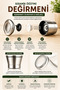 Ceramic Pepper and Spice Mill Grinder with Metal Head 235Gr- (Salt Mill) - 4