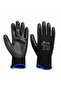 10 Pieces No 10 XL Black - Blue Nitrile Work Gloves