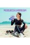 Insulated Water Bottle Carrier for Stanley 40oz Tumbler, Neoprene Cup Holder w/Phone Pocket & Adjustable Strap, Shockproof, Noise-Reduction Design | Hiking, Commuting Accessories - 2