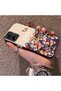 Samsung Galaxy A06 Compatible Silicone Edge Hard Back Case Couple Phone Case with Floral Pattern - 2