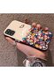 Samsung Galaxy A31 Compatible Silicone Edge Hard Back Case Couple Phone Case with Floral Pattern - 2